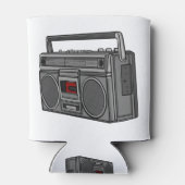 ブームボックスゲットブラスターオールドスクールヒップホップミュージックソウル 缶クーラー (裏面)