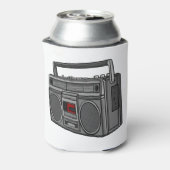 ブームボックスゲットブラスターオールドスクールヒップホップミュージックソウル 缶クーラー (缶裏面)