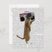 ブームボックスゲットブラスター付きメルカート2 ポストカード (正面/裏面)