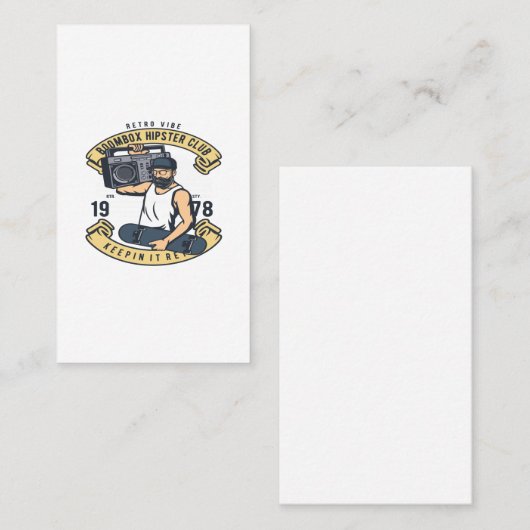 ブームボックスヒップスタークラブ 名刺 (正面/裏面)