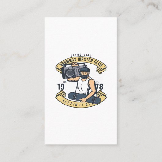 ブームボックスヒップスタークラブ 名刺 (正面)