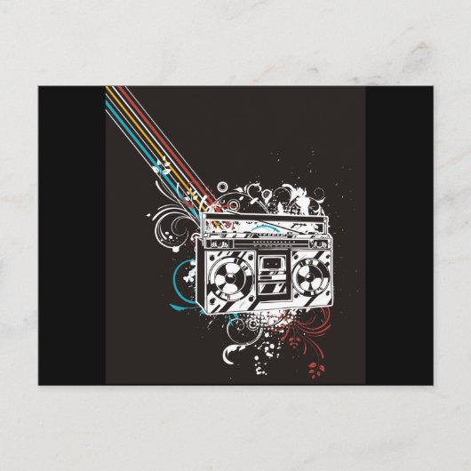 ブームボックスブームボックスゲットブラスタージャンボックス ポストカード (正面)