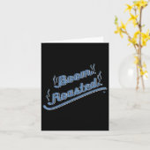 ブームローストグおもしろいラフィックBbqトルコ感謝祭 カード (黄色い花)