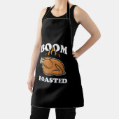 ブームローストハッピーサンクスギビングおもしろい七面鳥ギフト エプロン (インサイチュ)