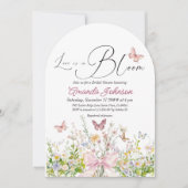 ブームワイルドフラワーボウブライダルシャワー 招待状 (正面)