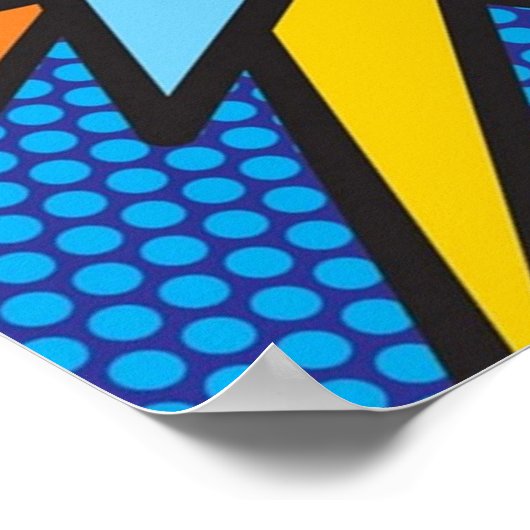 ブーム漫画ブックアーポップ・アートのトモダンおもしろいレトロ ポスター (角)