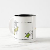 ブーム！ハート。 ツートーンマグカップ (正面左)