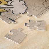 ブーム!ヴィンテージ漫画ブックスチームパンクアポップ・アートのート ジグソーパズル (側面)