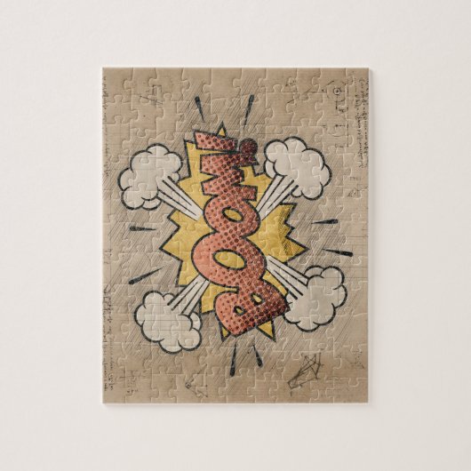 ブーム!ヴィンテージ漫画ブックスチームパンクアポップ・アートのート ジグソーパズル (縦)