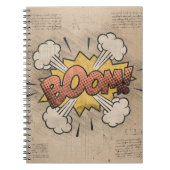 ブーム!ヴィンテージ漫画ブックスチームパンクポップ・アートのアート ノートブック (正面)