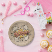 ブーム！ヴィンテージ漫画ブックスチームパンクポップ・アートのアート ペーパープレート (パーティー)