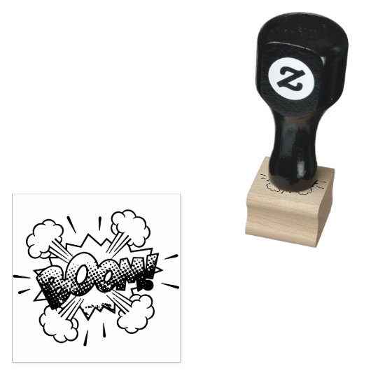 ブーム！ヴィンテージ漫画ブックスチームパンクポップ・アートのアート ラバースタンプ (押印)