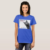 ブーム-愛を捜します-女性の基本的なティー Tシャツ (正面フル)