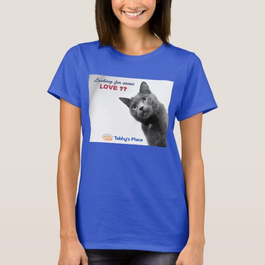 ブーム-愛を捜します-女性の基本的なティー Tシャツ (正面)