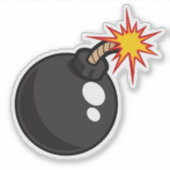 ブーム!漫画の爆弾のシール シール (正面)