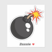 ブーム!漫画の爆弾のシール シール (シート)