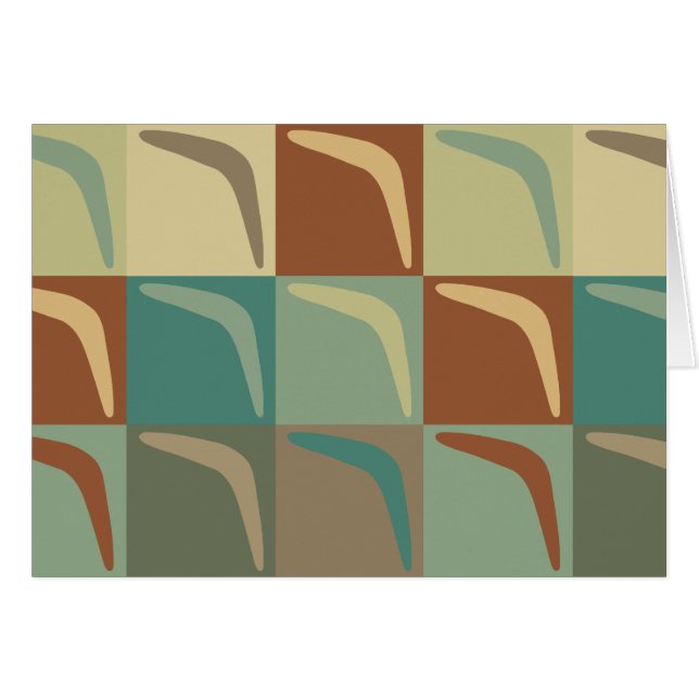 ブーメランのポップアート (正面横)