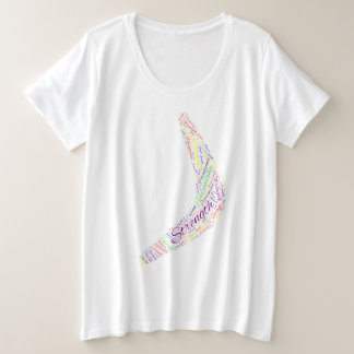 ブーメランの強さ、勇気、忍耐 プラスサイズTシャツ