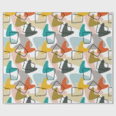 ブーメランズとコルク ラッピングペーパー (フラット)