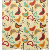 ブーメランズとスター シャワーカーテン (正面)