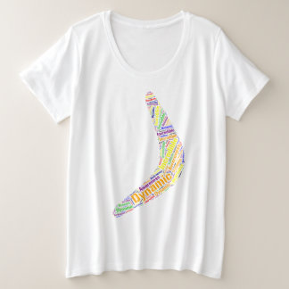 ブーメランダイナミック、信じられないほどの、認識度 プラスサイズTシャツ