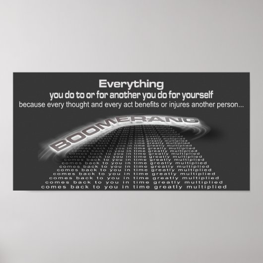 ブーメランポスター ポスター (正面)