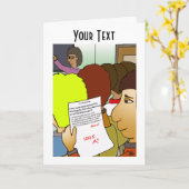 ブーメラン折りグリーティングカード カード (黄色い花)