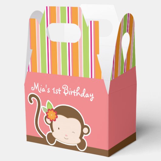 ブーモンサファリパーティーのストライプのお気に入りボックスを覗く フェイバーボックス (オープン)