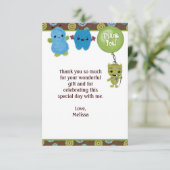 ブーモンスターズの覗き見ありがとう3.5"x5" PABC (FLAT) サンキューカード (スタンド正面)