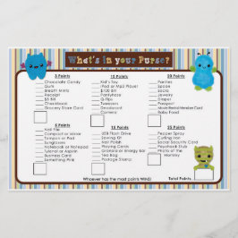 ブーモンスターベビーシャワー財布ゲームを覗く