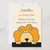 ブーライオンの誕生日パーティーの招待をのぞく 招待状 (正面)