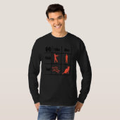 ブーリアン・ロジックAliveおよびDead Programmer Cat Tシャツ (正面フル)