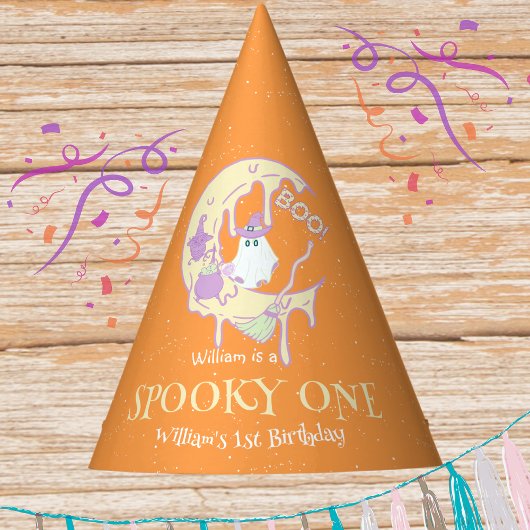 ブーリトル幽霊不気味ワンハロウィーン1歳の誕生日 パーティーハット