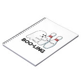 ブーリングおかしなハロウィーンボーリング幽霊パン ノートブック (左側)