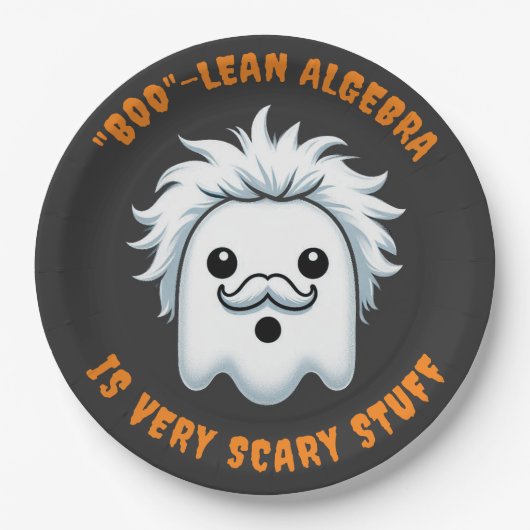 ブールおもしろい代数は非常に怖い物 ペーパープレート (正面)