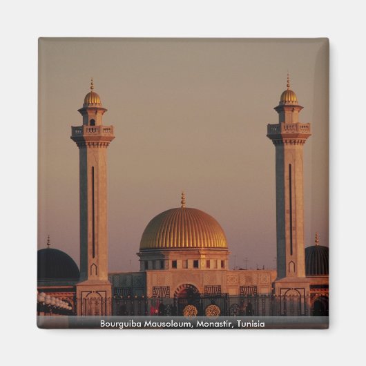 ブールギバ廟、モナスティル、チュニジア マグネット (正面)