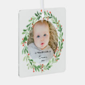 ブールデノエルプレミアノエルアヴェックフォトエプレノム メタルオーナメント (正面右)