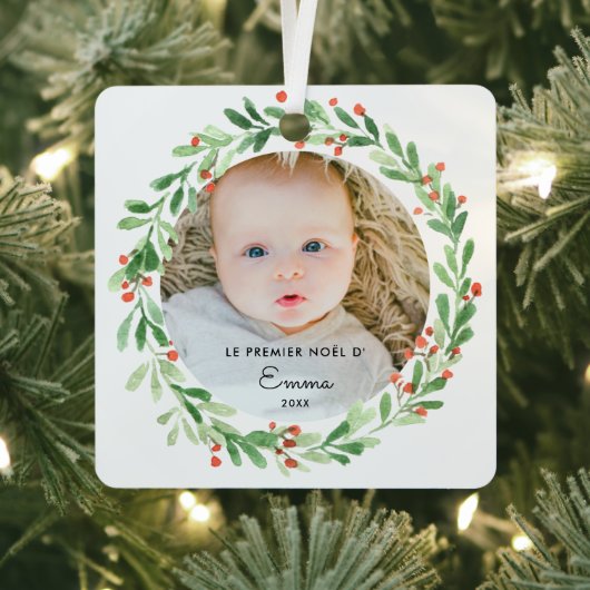 ブールデノエルプレミアノエルアヴェックフォトエプレノム メタルオーナメント (インサイチュ)