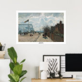 ブールバルドモンマルトルアットナイト~カミーユピサロ ポスター (ホームオフィス)