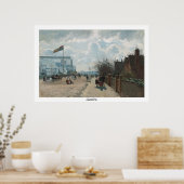 ブールバルドモンマルトルアットナイト~カミーユピサロ ポスター (キッチン)