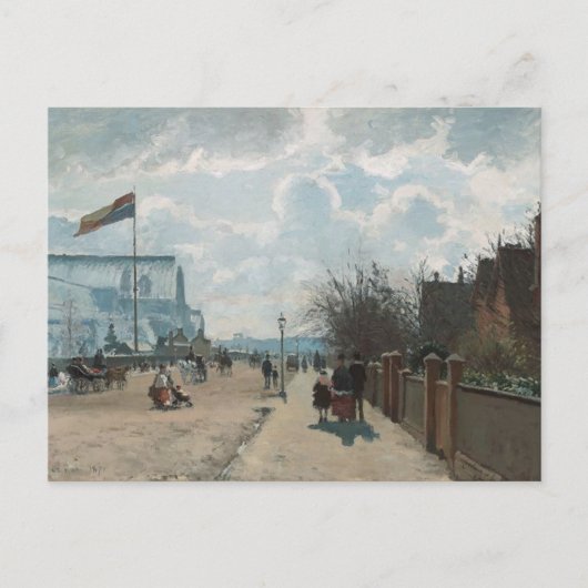 ブールバルドモンマルトルアットナイト～カミーユピサロ ポストカード (正面)