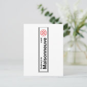 ブールバードデメゾヌヴェモントリオール通り標識 ポストカード (スタンド正面)