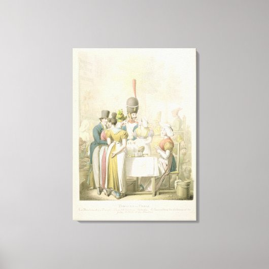 ブールバードデュテンプル、'Tableau de キャンバスプリント (正面)