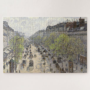ブールバードモンマルトル春1897:Camille Pissarro ジグソーパズル