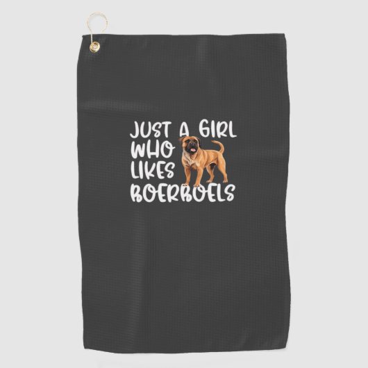 ブールボエルが好きな女の子 クラシックTシャツ ゴルフタオル (正面)
