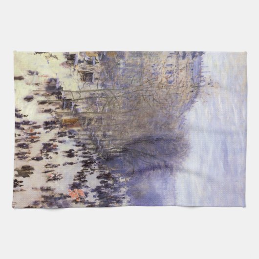 ブーレバードデカプシネズバイクロードモネファインアート キッチンタオル (横)