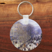 ブーレバードデカプシネズバイクロードモネファインアート キーホルダー (正面)