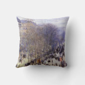 ブーレバードデカプシネズバイクロードモネファインアート クッション (裏面)