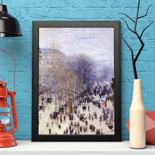 ブーレバードデカプシネズバイクロードモネファインアート ポスター