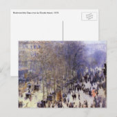 ブーレバードデカプシネズバイクロードモネファインアート ポストカード (正面/裏面)